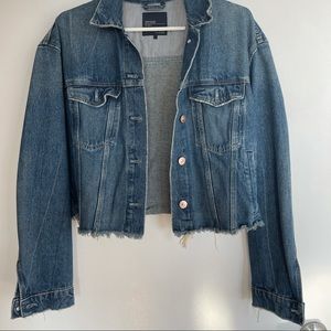 Zara cropped denim jacket